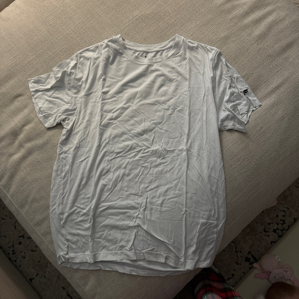 Fabletics White Short Sleeve Tee